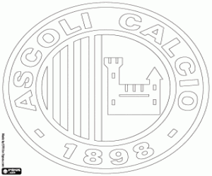 Ascoli Calcio amblemi boyama