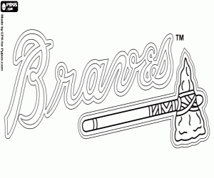 Atlanta Braves logosu boyama