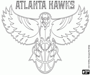 Atlanta Hawks logosu boyama