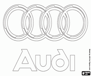 Audi marka amblemi boyama