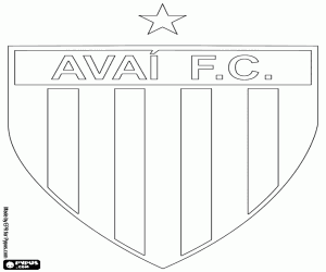 Avaí Futebol Clube kalkanı boyama