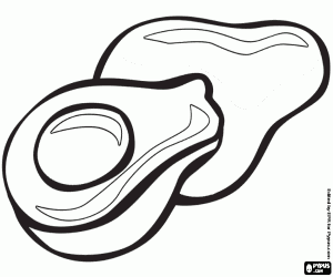 Avokado, besleyici bir meyve boyama