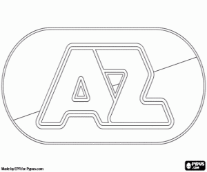 AZ Alkmaar logosu boyama
