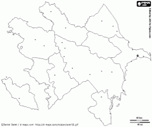 Azerbaycan Haritası boyama