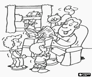 Babacık için bir sürpriz boyama