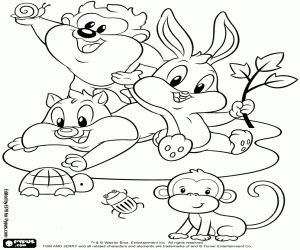 Baby Looney Tunes küçük hayvanlarla boyama