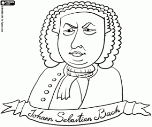 Bach büstü boyama