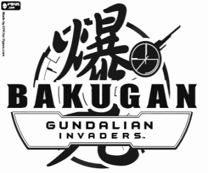 Bakugan Gundalian Invaders logosu boyama