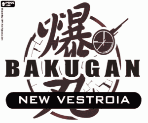 Bakugan New Vestroia logo boyama