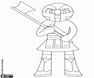 Balta ile ortaçağ bir cellat boyama