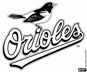 Baltimore Orioles logosu boyama