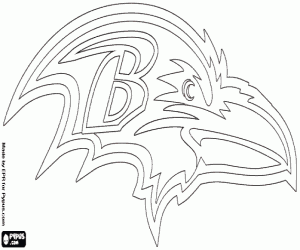 Baltimore Ravens logosu boyama