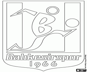 Balıkesirspor rozeti boyama
