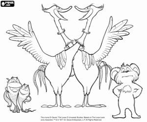 Balıklar, kuğu ve Pip boyama