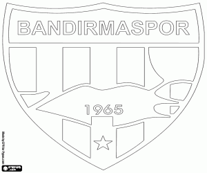 Bandırmaspor amblemı boyama