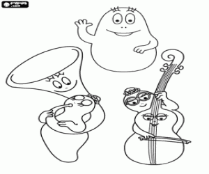 Barbapapa ve Orkestrası boyama