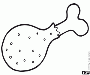 Bir Barbekü tavuk boyama