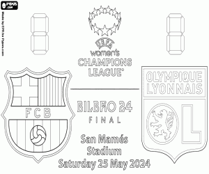 Barcelona-Lyon, final 2023-2024 boyama