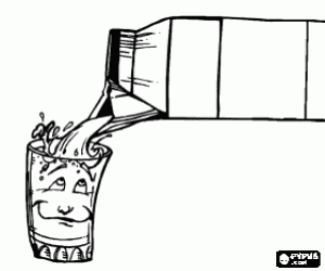 Bir bardak ve bir tetrabrik boyama