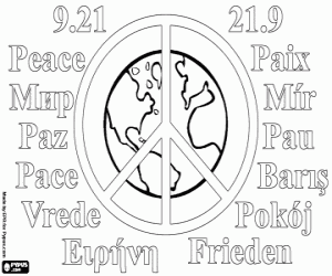 Barış günü, 21 Eylül boyama