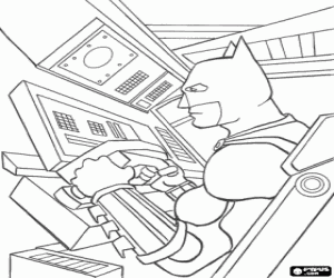 Batmobil Batman boyama