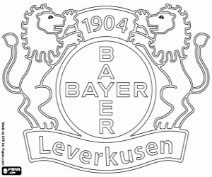 Bayer Leverkusen logosu boyama