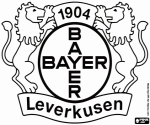 Bayer Leverkusen rozeti boyama