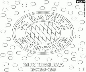 Bayern, Bundesliga şampiyonu 2025-2026 boyama