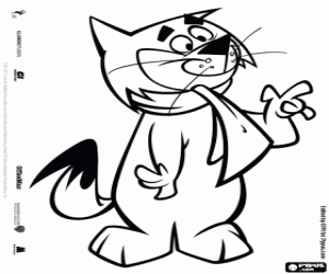 Baştan çıkarıcı kedi Fancy-Fancy boyama