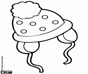 Bebek için bir yün başlık boyama