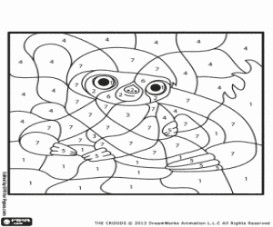 Belt, sayılarla boyama boyama