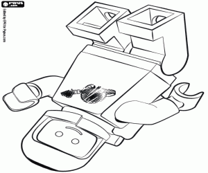 Benny astronot hafiflik içinde boyama