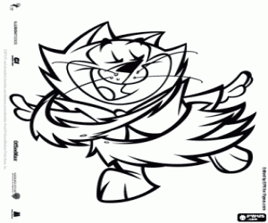 Benny, dansçı kedi boyama