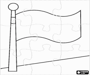 Beyaz bayrak bulmaca boyama