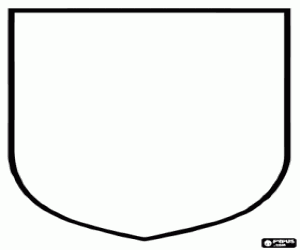 Beyaz kalkan süslemeleri boyama