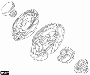Beyblade Metal Fusion boyama
