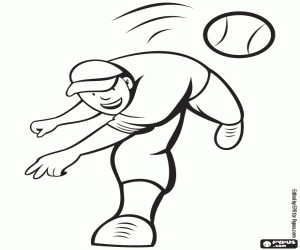 Beyzbol lansmanı boyama