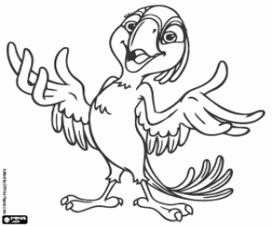 Bia, genç kızı Blu ve Jewel boyama