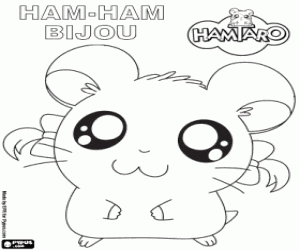 Bijou, Hamtaro hamster boyama