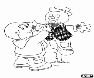 Bill Thompson ve bir korkuluk boyama