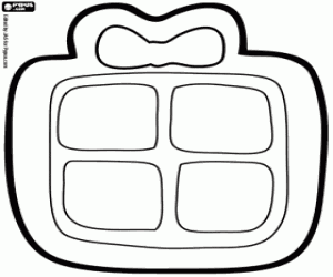 Bisküvi bir Noel hediyesi olarak boyama