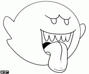 Boo, Super Mario Bros boyama