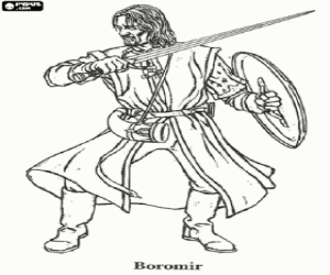 Boromir, Yüzüklerin Efendisi boyama