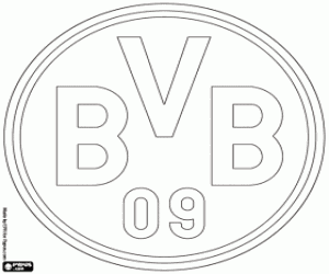 Borussia Dortmund logosu boyama
