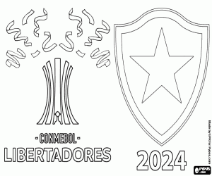 Botafogo, şampiyon Libertadores 2024 boyama