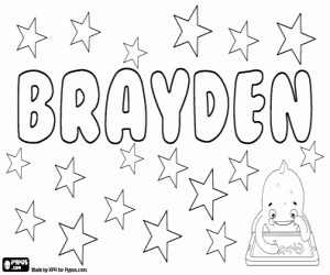 Brayden, Gal adı boyama