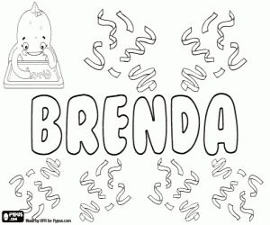 Brenda, dişil ad boyama