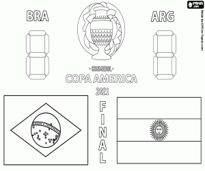 Brezilya - Arjantin, Copa America 2021 boyama