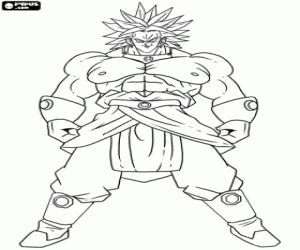 Broly, Super Saiyajin, DragonBall boyama