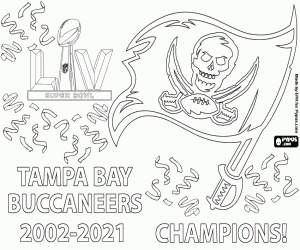 Buccaneers, Super Bowl 2021 boyama
